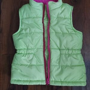 Crazy 8 Lime Green Puffer Vest